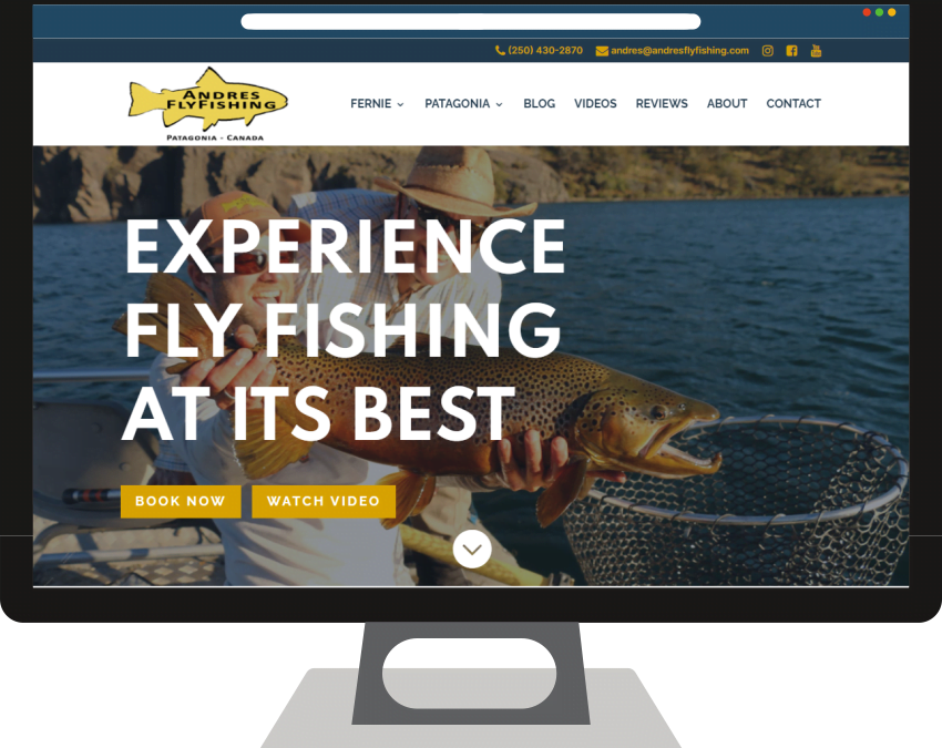 Andres Fly Fishing Web Design