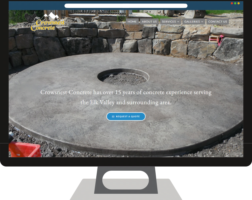 Crowsnest Concrete Web Design