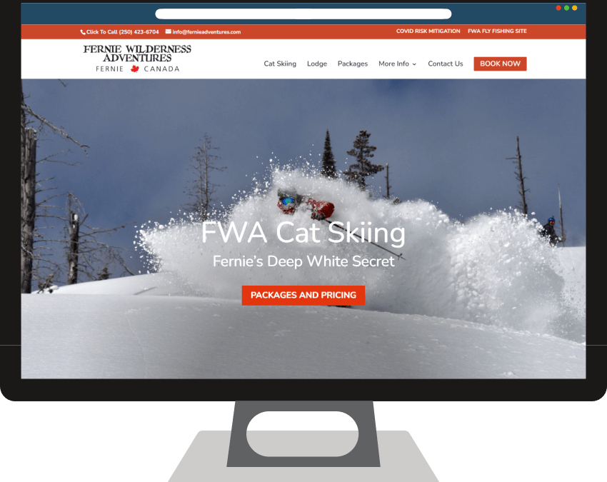 Fernie Wilderness Adventures Web Design